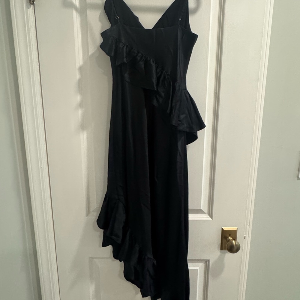 Cami NYC Black Asymmetrical Ruffle Dress - Picture 3 of 5